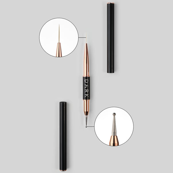 DARK Double-Ended Brush (Liner 13 mm + Dots 2 mm)
