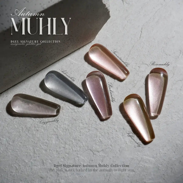 DGEL Signature Autumn Muhly Collection - 6 PCS Magnetic Gel Polish