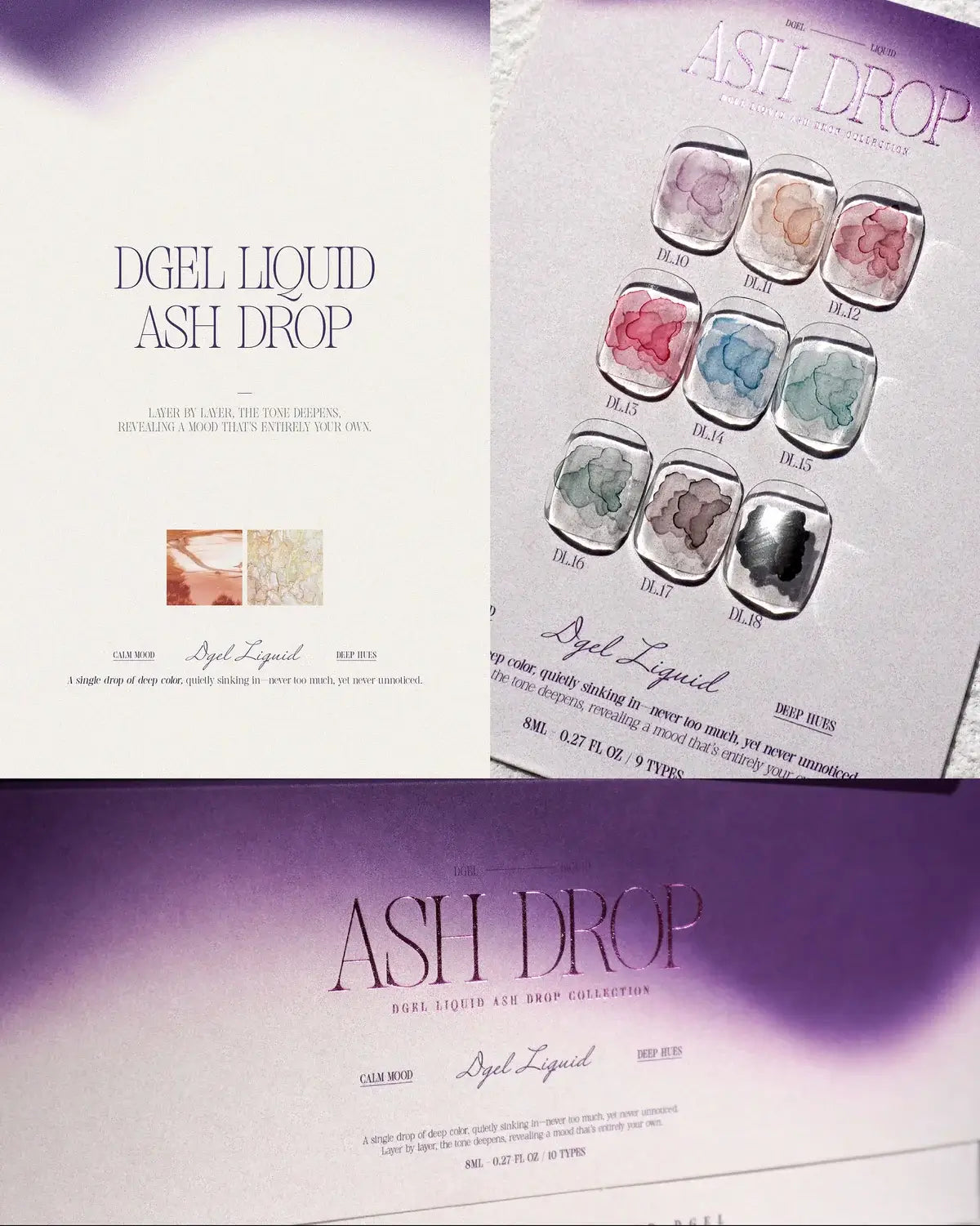 DGEL Ash Drop Color Liquid Collection- 10 PCS Collection