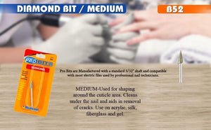 Medicool Diamond Cone Bit -B52- for Nails
