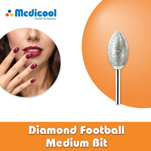 Medicool Diamond Football Medium Bit -B7- for Nails
