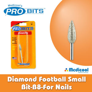 Medicool Diamond Football Small Bit -B8- for Nails