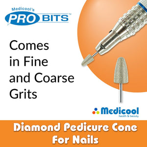 Medicool Diamond Pedicure Cone for Nails