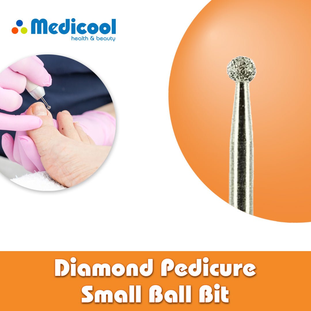 Medicool Diamond Pedicure Small Ball Bit -B3- for Nails