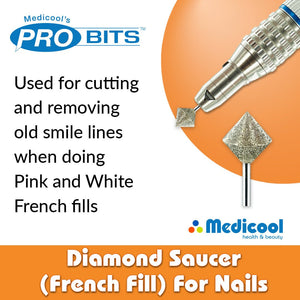 Medicool Diamond Saucer (French Fill) -B9- for Nails
