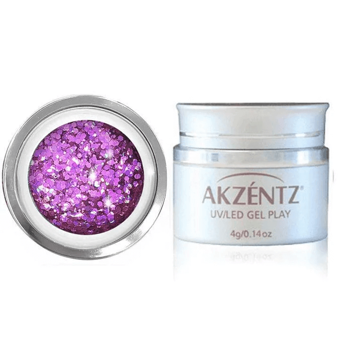 AKZENTZ GEL PLAY - GLITTER MAGENTA CRUSH