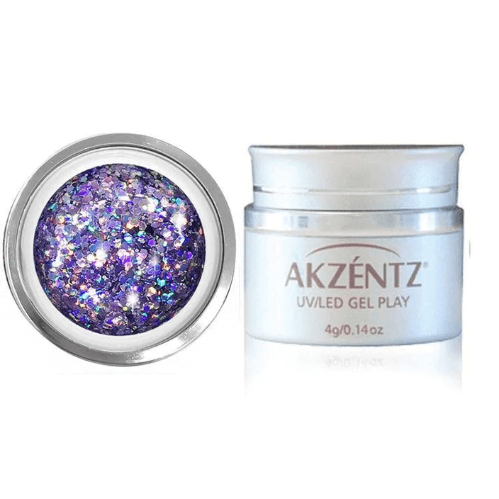 AKZENTZ GEL PLAY - GLITTER PURPLE CRUSH