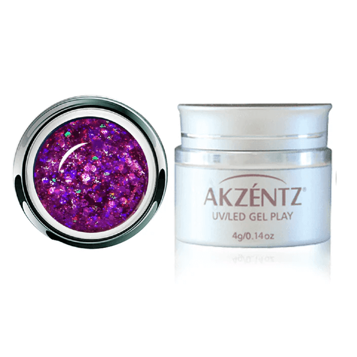 AKZENTZ GEL PLAY - GLITTER FUCHSIA DAZZLE