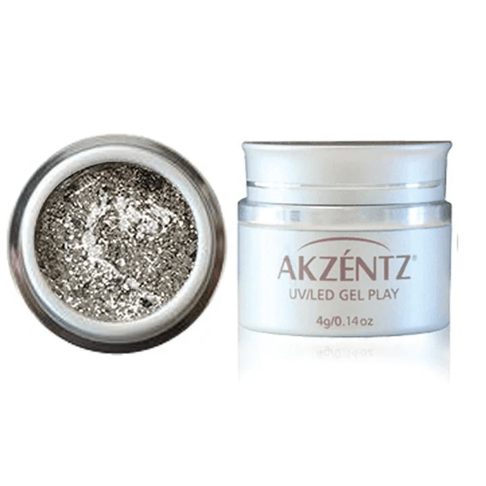 AKZENTZ GEL PLAY - GLITZ PEWTER QUARTZ