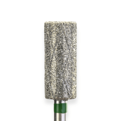 KMIZ Diamond Cylinder E-File Nail Drill Bit - Coarse Grit (Green) 5.5mm