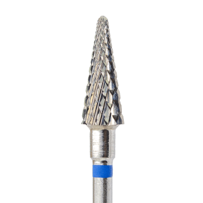 KMIZ Carbide Cone E-File Nail Drill Bit - Medium Cross-Notch Cut 5.0mm