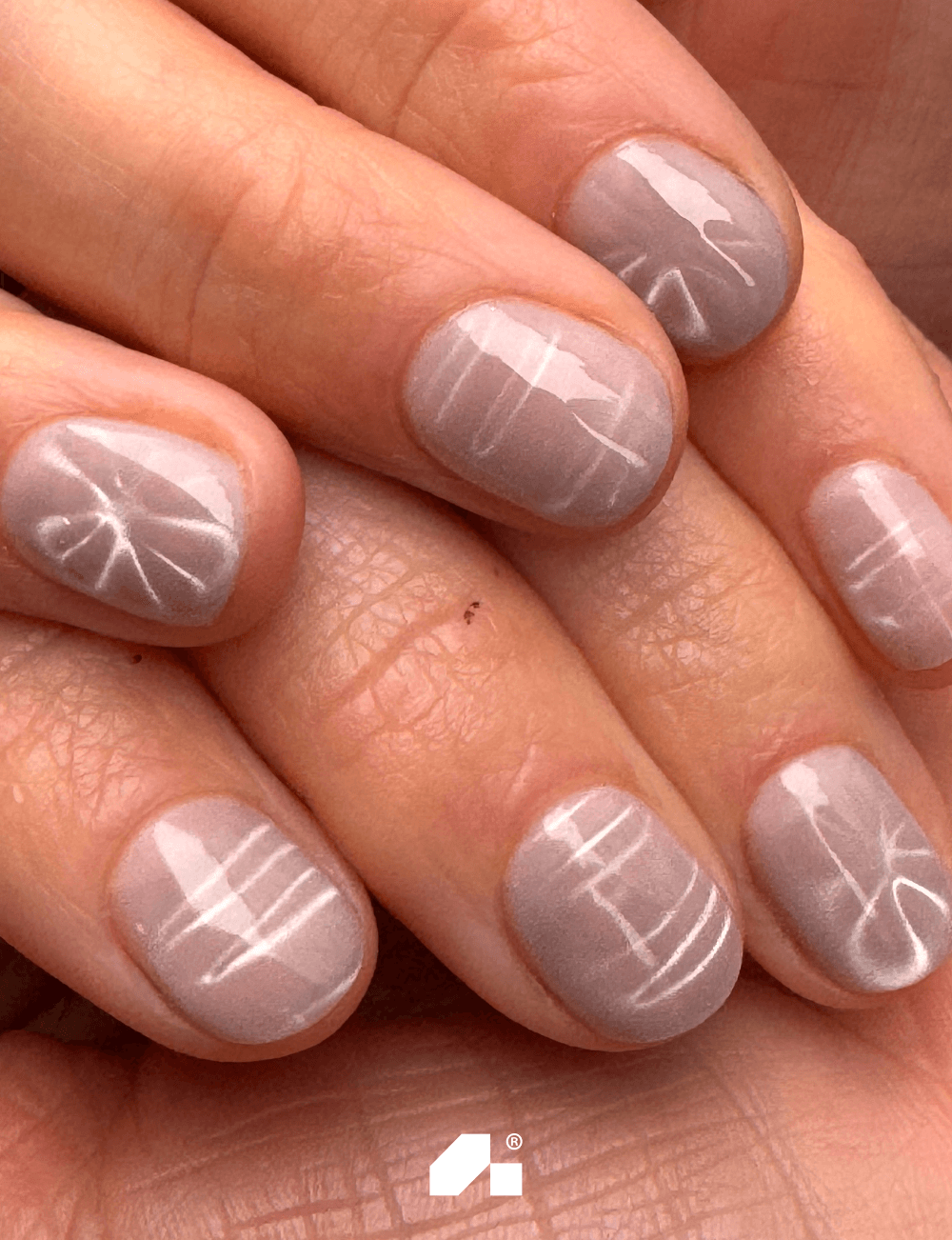 Adore Professional Cat Eye Nude Gel Polish- Purple-Beige