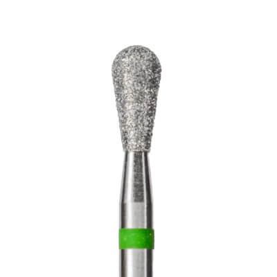 KMIZ Diamond Reverse Cone E-File Nail Drill Bit - Coarse Grit (Green) 3.3mm