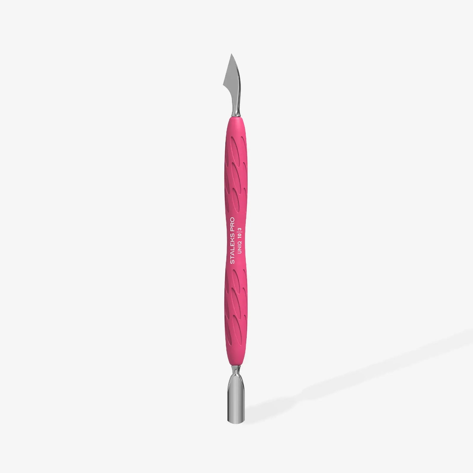 Staleks  Manicure Pusher Gummy with Silicone Handle UNIQ 10 TYPE 3 (Rounded Narrow Pusher and Hatchet)