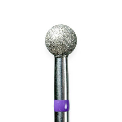 KMIZ Diamond Ball E-File Nail Drill Bit - Silk Grit 5.0mm