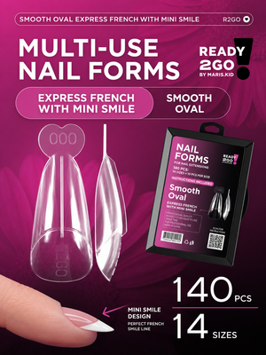 Dual Forms Ready2GO" by Maris.Kid - Smooth Oval Express French Mini Smile Upper Forms