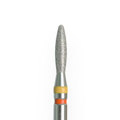 KMIZ Twin Diamond Flame E-File Nail Drill Bit - Extra Fine & Fine 2.1mm