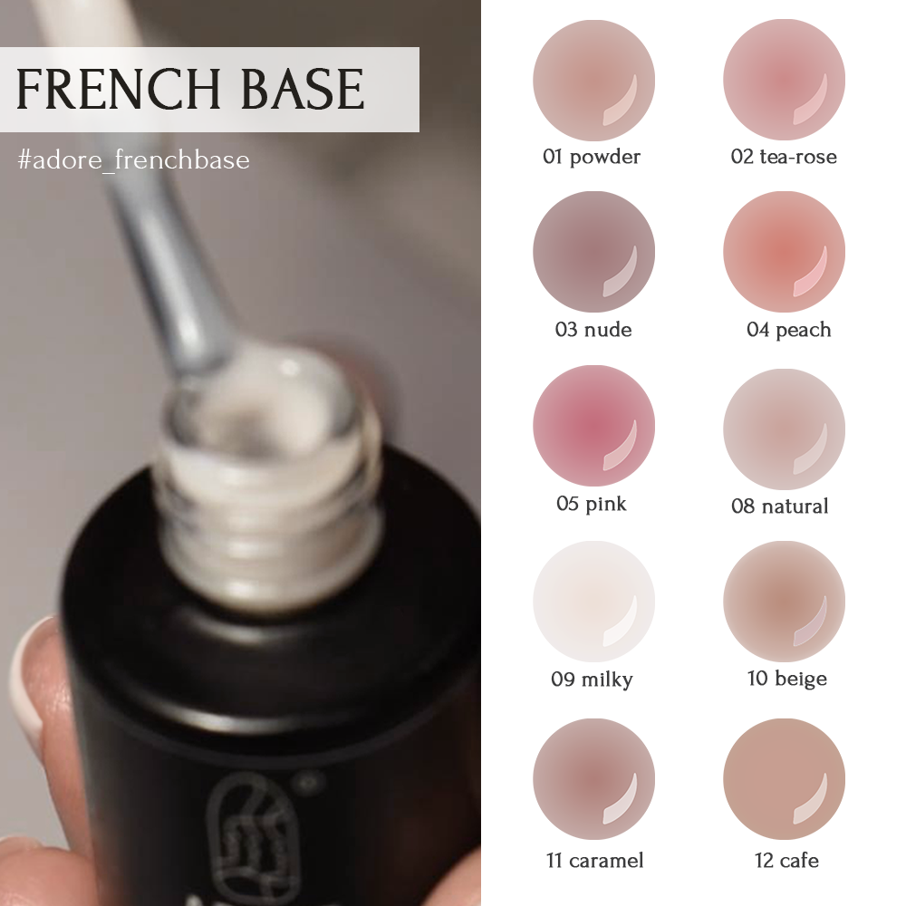 Adore Professional French Base #09- Milky