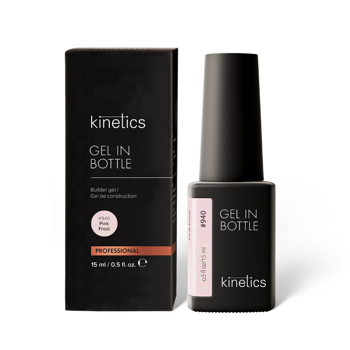 Kinetics Gel in Bottle Pink Frost #940