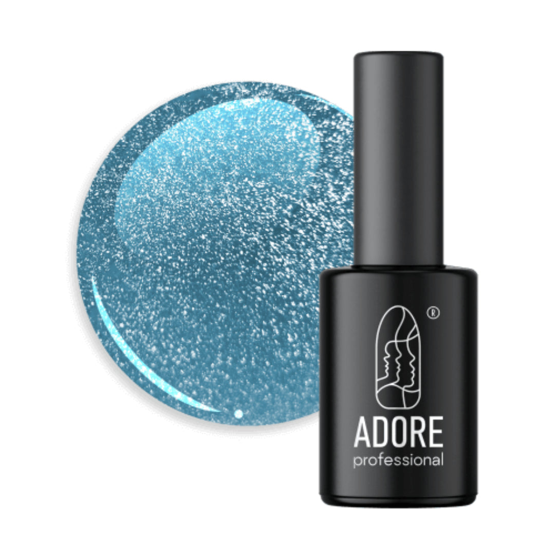 Adore Professional Crystal Flash Cat Eye Gel Polish - Blue