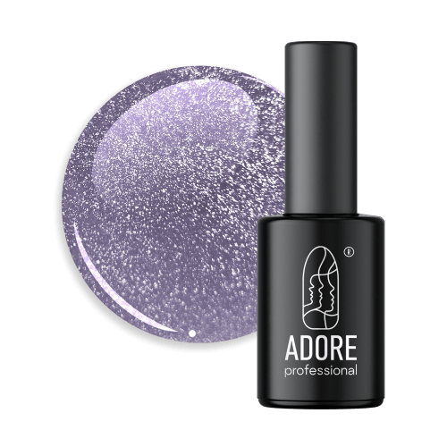 Adore Professional Crystal Flash Cat Eye Gel Polish- Lavender Purple