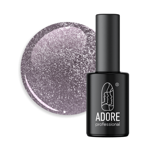 Adore Professional Crystal Flash Cat Eye Gel Polish - Warm Brown