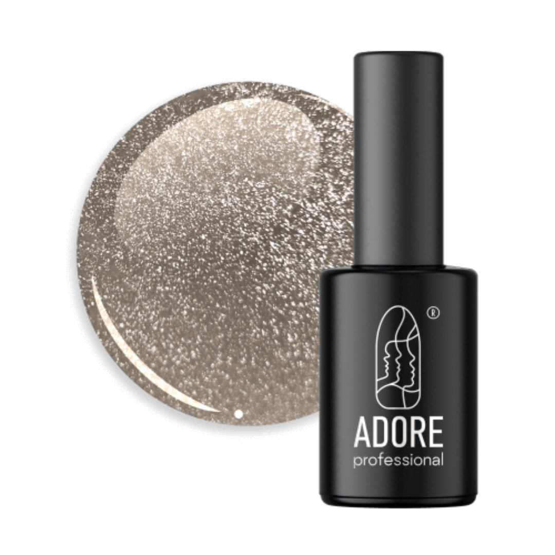 Adore Professional Crystal Flash Cat Eye Gel Polish - Sparkling Gold