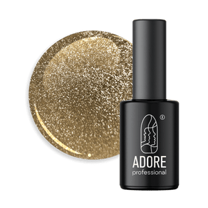 Adore Professional Crystal Flash Cat Eye Gel Polish - Gold