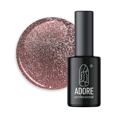 Adore Professional Crystal Flash Cat Eye Gel Polish - Chestnut