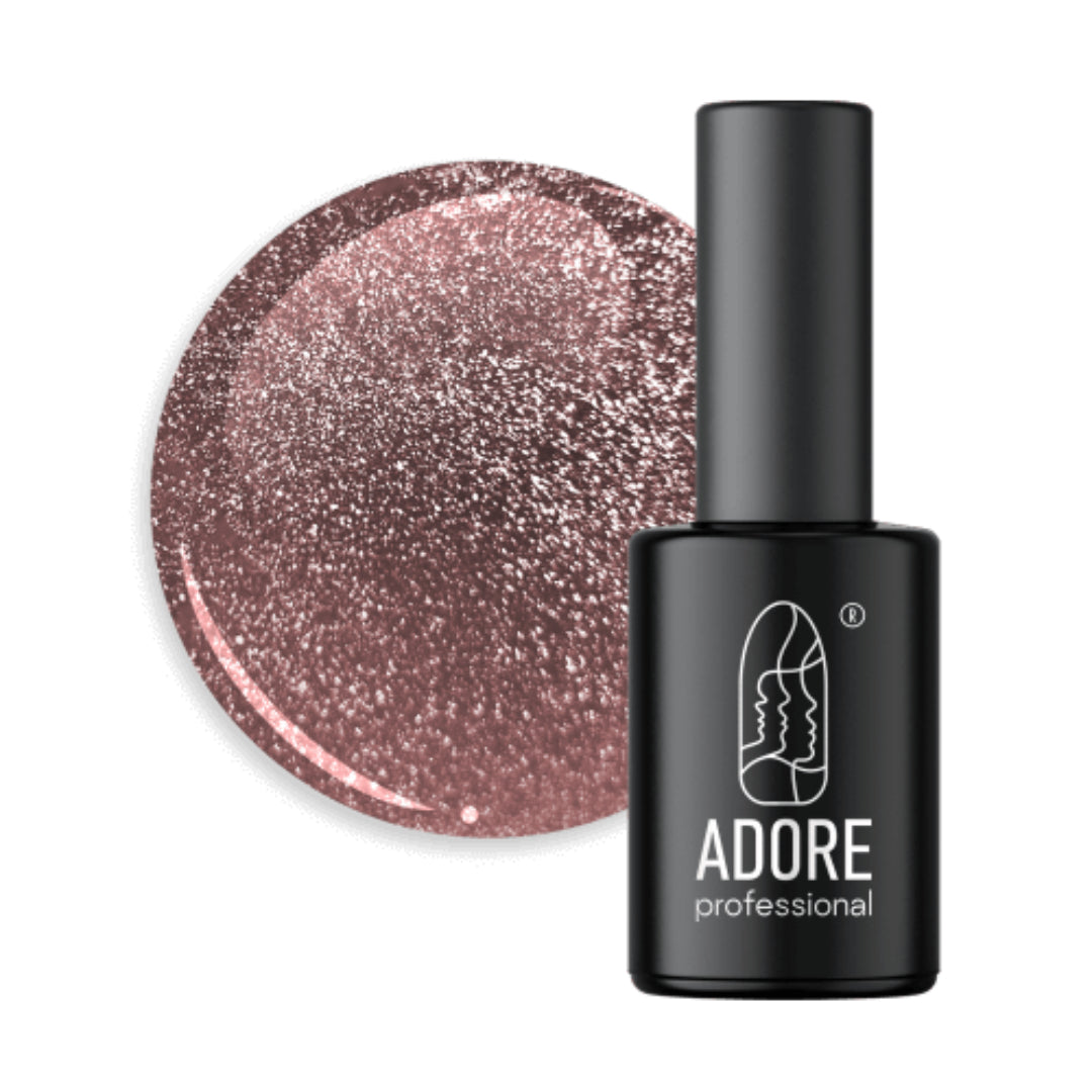 Adore Professional Crystal Flash Cat Eye Gel Polish - Chestnut