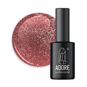 Adore Professional Crystal Flash Cat Eye Gel Polish- Ruby Red