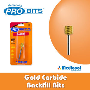 Medicool Gold Carbide Backfill Bits for Nails