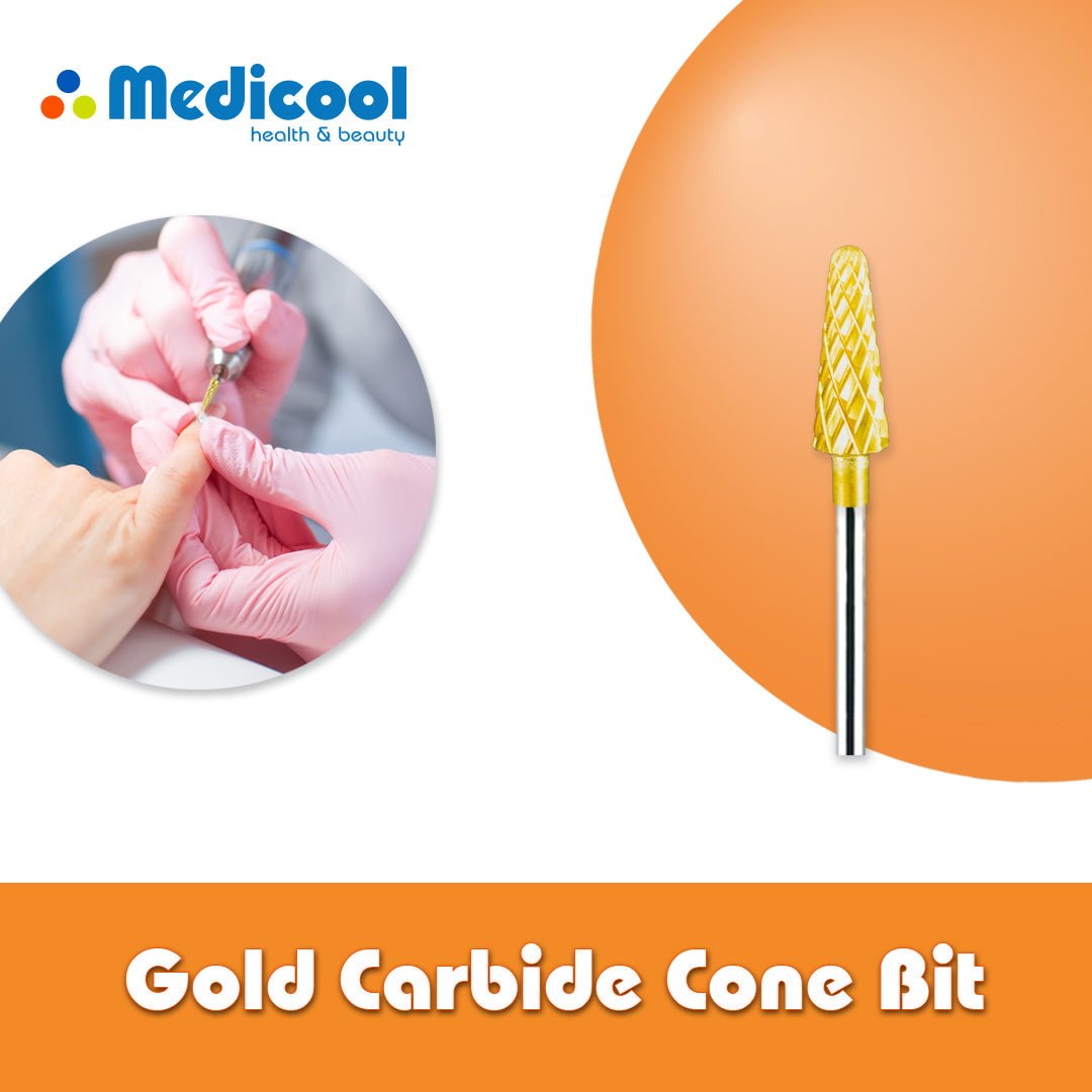 Medicool Gold Carbide Cone Bit -CC3- for Nails