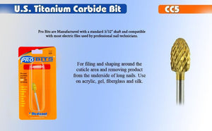 Medicool Gold Carbide Football Bit -CC5- for Nails