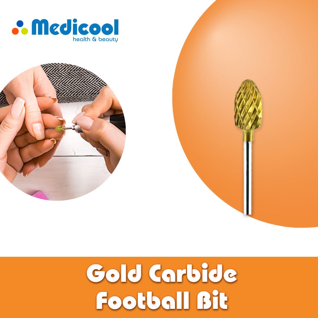 Medicool Gold Carbide Football Bit -CC5- for Nails