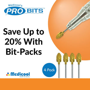 Medicool Gold Carbide Football Bit -CC5- for Nails