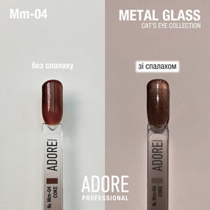 Adore Professional Metal Glass Cat Eye Gel Polish - Chestnut