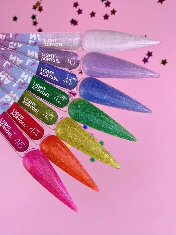 Luna Light Acrygel 44 Red Flash Nail Mart USA