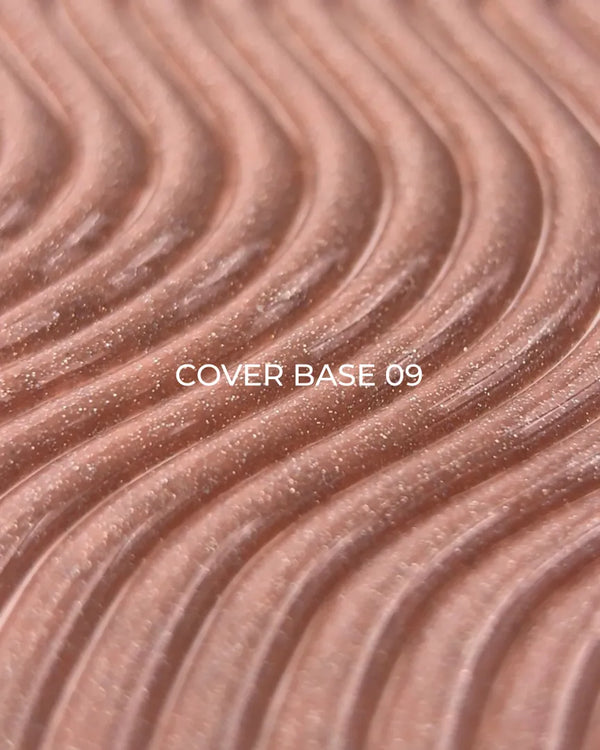 Luna Cover Base 9 - Beige with Gold Shimmer - Nail Mart USA