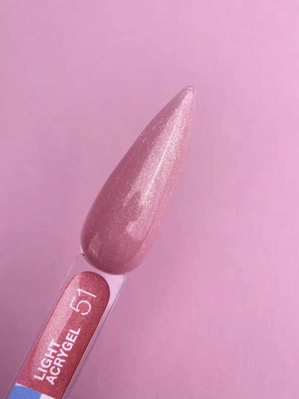 Luna Light Acrygel 51 Nude Pink Shimmer Nail Mart USA