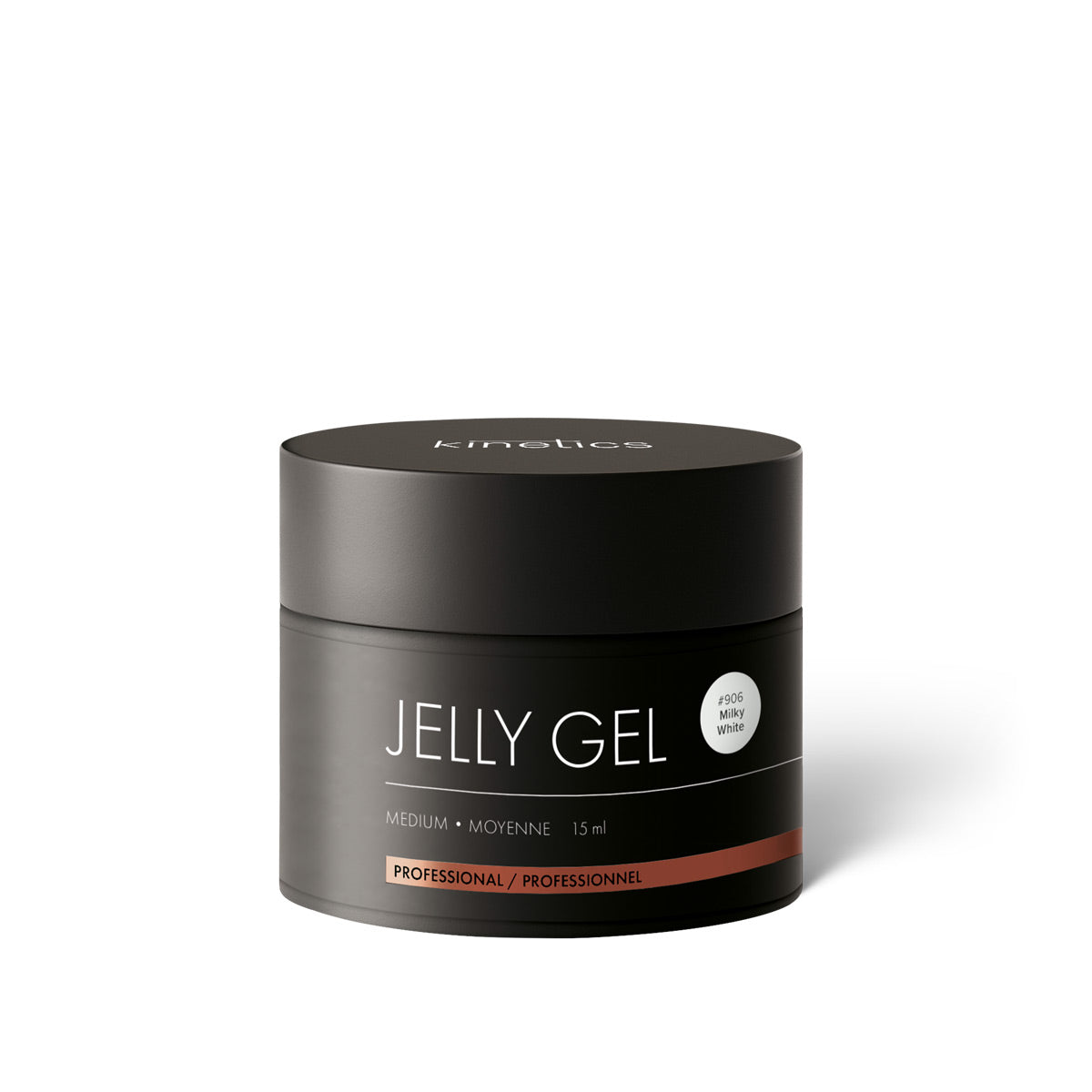 Kinetics JELLY GEL MEDIUM #906 MILKY WHITE 15ML - Nail Mart USA