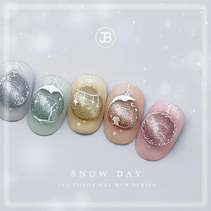 JIN.B Snow Day Collection- 8 PCS Magnetic Syrup Gel Polish