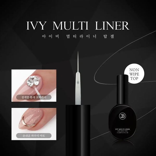JIN.B Ivy Multi Liner Non Wipe Top Gel - Nail Mart USA