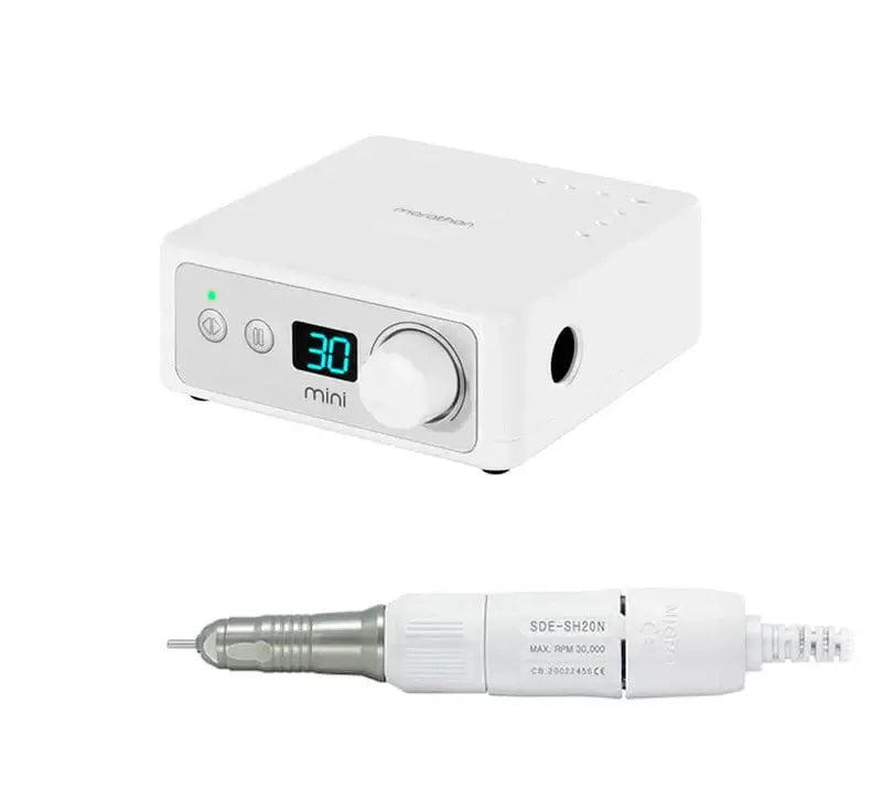 Saeyang Marathon K35 Mini + SH20N HP E-File Nail Drill - White