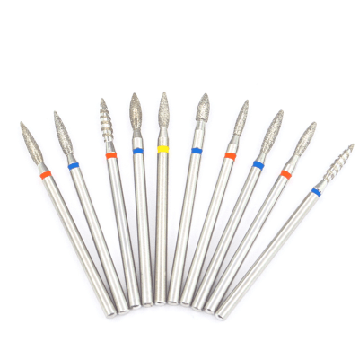 KMIZ Diamond Flame E-File Nail Drill Bit Set #2