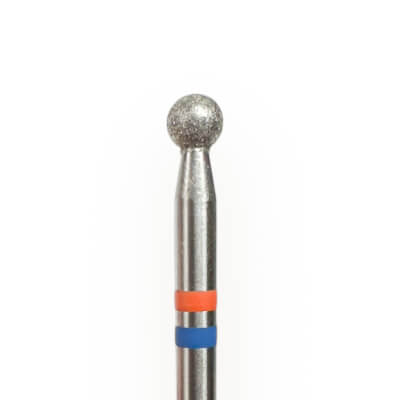 KMIZ Twin Diamond Ball E-File Nail Drill Bit - Fine & Medium