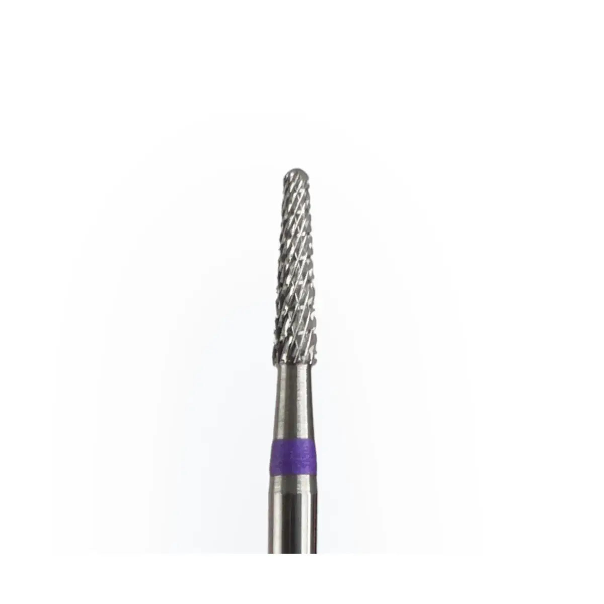 KMIZ Carbide Cone E-File Nail Drill Bit - Medium Grit (Purple) 2.0mm