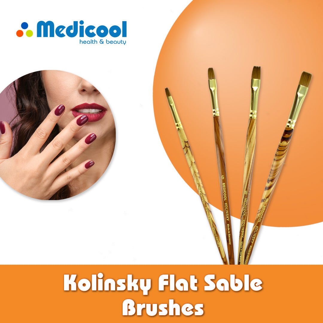 Medicool Kolinsky Flat Sable Brushes