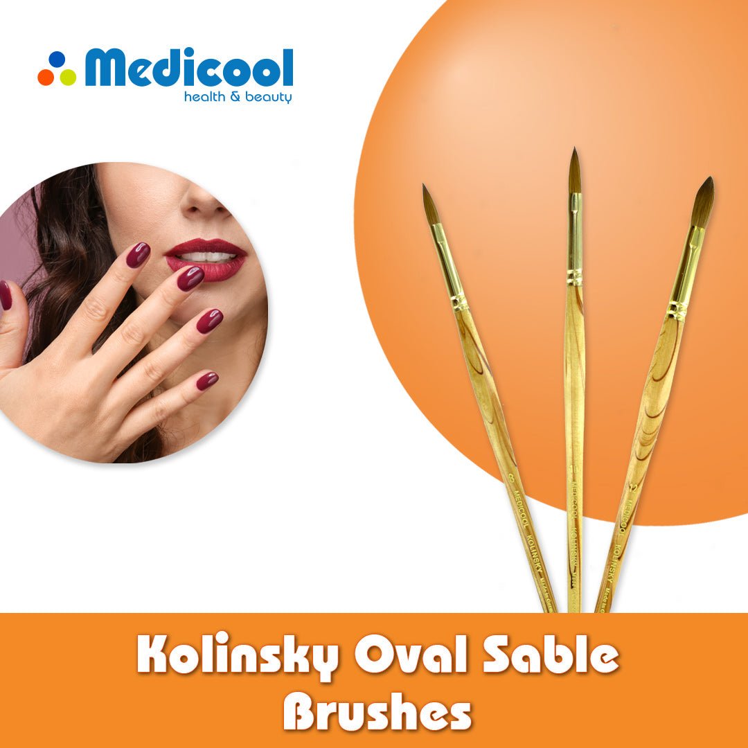 Medicool Kolinsky Oval Sable Brushes