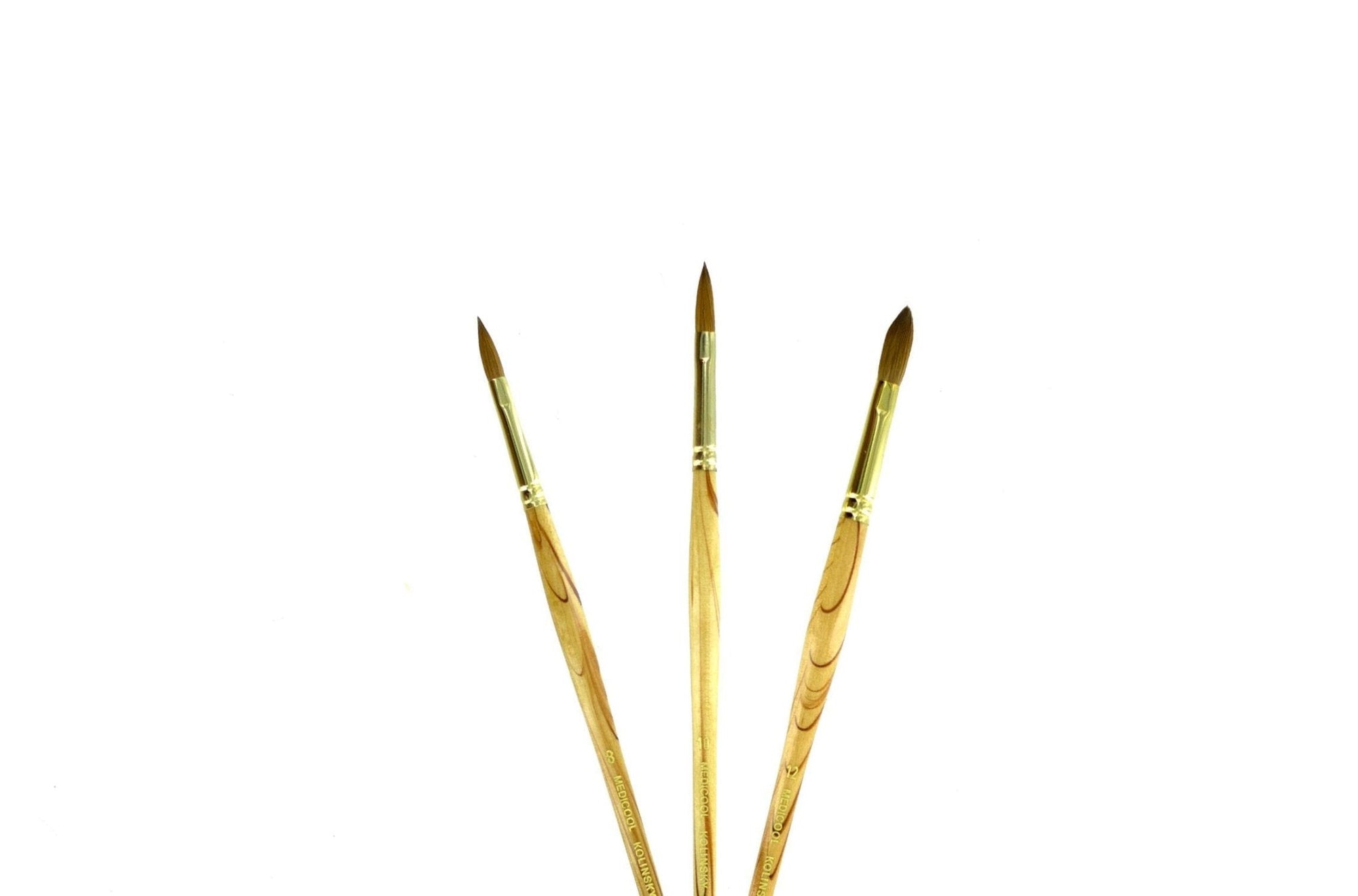 Medicool Kolinsky Oval Sable Brushes
